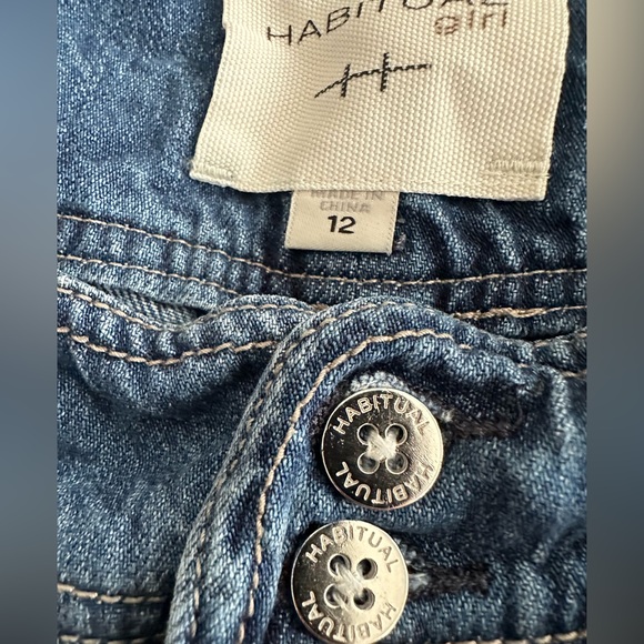 Habitual Girl Jean Shorts Size 12 - Picture 4 of 6